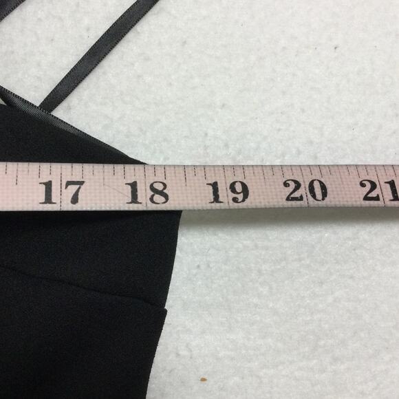 B.DARLIN SZ 15 /16 black one shoulder asymmetrical cutout formal maxi dress B116 - Picture 5 of 7